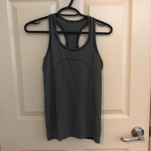 LULULEMON Striped Swiftly Racerback Tank Size 4